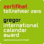 Zertifikat Teilnehmer Gregor international calendar award 2015